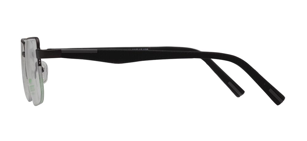 CARETTA Eyeglasses Teenage,Adult Man Rectangular Half Framed Metal Unfiltered CRTTA 7850-C.M119